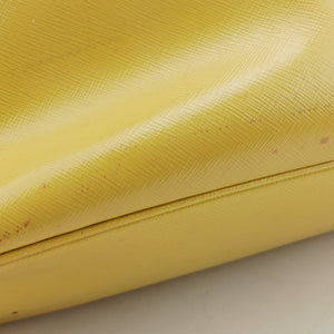 Vintage Prada Galleria Yellow Patent BN1874 handbag | stylenewstar