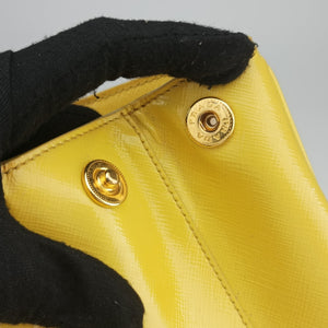 Vintage Prada Galleria Yellow Patent BN1874 handbag | stylenewstar