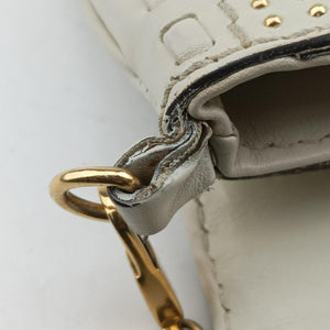 Pre-owned Gucci Snaffle Bit White Leather 263984 shoulderbag | stylenewstar