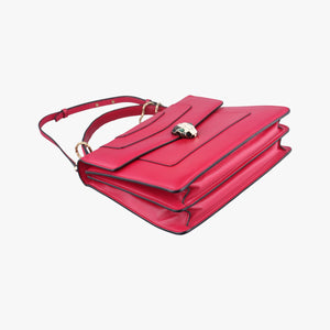 Pre-owned Bvlgari SERPENTI FOREVER Pink Leather shoulderbag | stylenewstar
