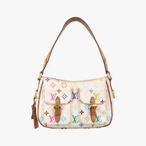 Vintage Louis Vuitton LODGE PM white Monogram Multicolor M40053 shoulderbag | stylenewstar