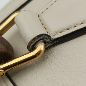 Pre-owned Gucci Diana Mini White Leather 655661 shoulderbag | stylenewstar