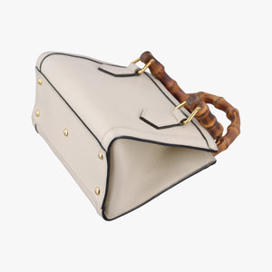 Pre-owned Gucci Diana Mini White Leather 655661 shoulderbag | stylenewstar