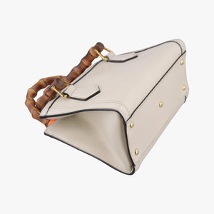 Pre-owned Gucci Diana Mini White Leather 655661 shoulderbag | stylenewstar
