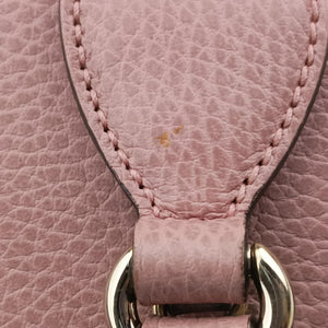 Secondhand Gucci Interlocking G charm Dome Pink Leather 449661 shoulderbag | stylenewstar