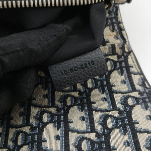Vintage Christian Dior Saddle Navy Jacquard×Leather bum bag/waist bag | stylenewstar