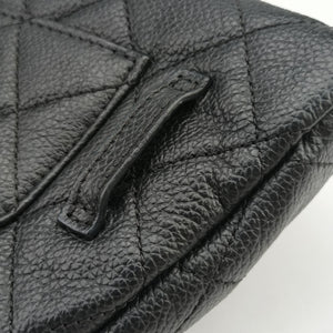 Pre-owned Chanel Uniform Black Leather bum bag/waist bag | stylenewstar