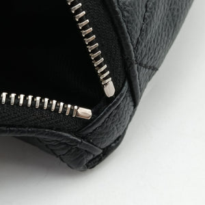 Pre-owned Chanel Uniform Black Leather bum bag/waist bag | stylenewstar
