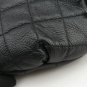 Pre-owned Chanel Uniform Black Leather bum bag/waist bag | stylenewstar