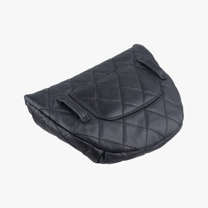 Pre-owned Chanel Uniform Black Leather bum bag/waist bag | stylenewstar