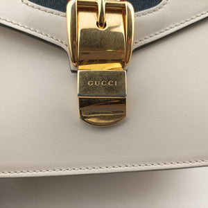 Pre-owned Gucci Sylvie White Leather 470270 shoulderbag | stylenewstar