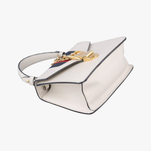 Pre-owned Gucci Sylvie White Leather 470270 shoulderbag | stylenewstar