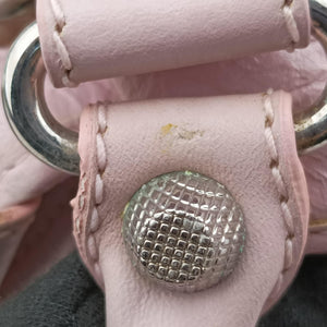 Pre-owned Balenciaga Pompon Pink Lambskin shoulderbag | stylenewstar