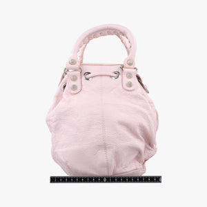 Pre-owned Balenciaga Pompon Pink Lambskin shoulderbag | stylenewstar