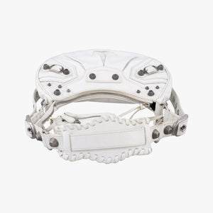 Pre-owned Balenciaga Le Cagole White lambskin shoulderbag | stylenewstar