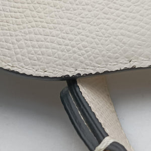 Pre-owned Christian Dior Saddle White Leather handbag | stylenewstar