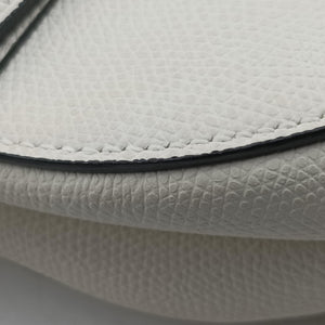 Pre-owned Christian Dior Saddle White Leather handbag | stylenewstar