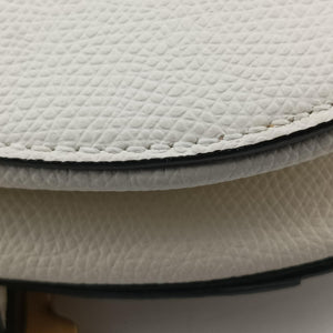 Pre-owned Christian Dior Saddle White Leather handbag | stylenewstar