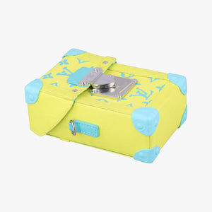 Pre-owned Louis Vuitton Vertical Trunk Yellow x Blue Monogram Playground M82007 shoulderbag | stylenewstar