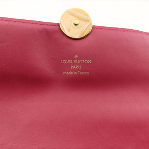 Pre-owned Louis Vuitton Portefeuille FLORE Chain brown×FUCHSIA Monogram Canvas×calf leather M69578 shoulderbag | stylenewstar