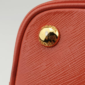Pre-owned Prada Promenade Orange SAFFIANO patent BN2567 shoulderbag | stylenewstar