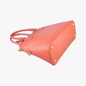 Pre-owned Prada Promenade Orange SAFFIANO patent BN2567 shoulderbag | stylenewstar