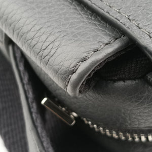 Secondhand Loewe Military Messenger XS Grey Leather B553A72X21 shoulderbag | stylenewstar