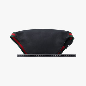 Pre-owned Gucci Print Black Leather 527792 bum bag/waist bag | stylenewstar