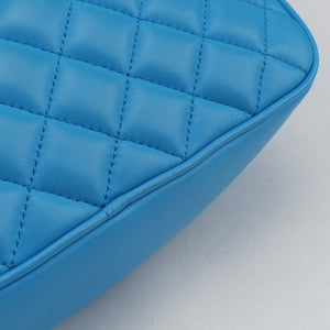 Vintage VERSACE La Medusa Camera Blue Leather shoulderbag | stylenewstar