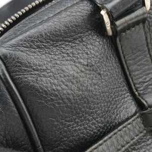 Vintage Christian Dior D-Charm BowlerL Black Leather shoulderbag | stylenewstar