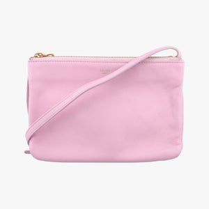Pre-owned Celine TRIO Pink Leather shoulderbag | stylenewstar