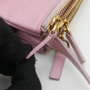 Pre-owned Celine TRIO Pink Leather shoulderbag | stylenewstar