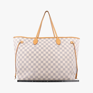 Pre-owned Louis Vuitton NEVERFULL GM Azur Damier Canvas N51108 shoulderbag | stylenewstar