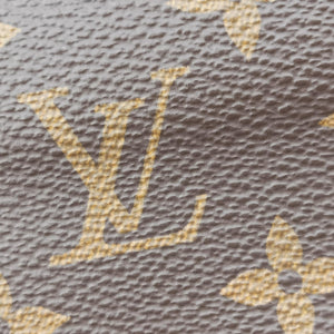 Pre-owned Louis Vuitton Portefeuille FLORE Chain brown×LIE DE VIN Monogram Canvas×calf leather M67404 shoulderbag | stylenewstar