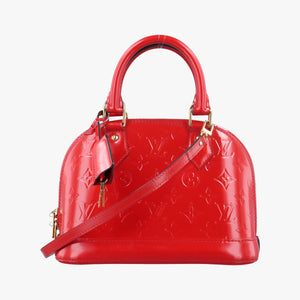 Pre-owned Louis Vuitton Alma BB CERISE Vernis M90174 shoulderbag | stylenewstar