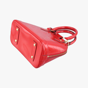 Pre-owned Louis Vuitton Alma BB CERISE Vernis M90174 shoulderbag | stylenewstar