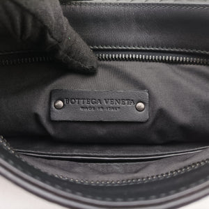 Pre-owned Bottega Veneta Intrecciato Black lambskin shoulderbag | stylenewstar