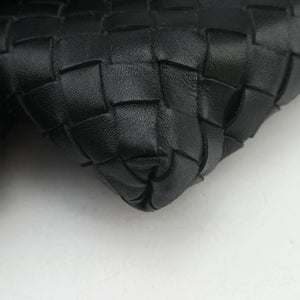 Pre-owned Bottega Veneta Intrecciato Black lambskin shoulderbag | stylenewstar