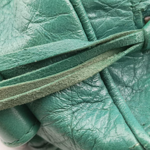 Pre-owned Balenciaga The Twiggy Green lambskin 128523 shoulderbag | stylenewstar