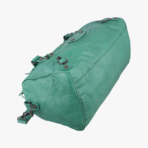 Pre-owned Balenciaga The Twiggy Green lambskin 128523 shoulderbag | stylenewstar