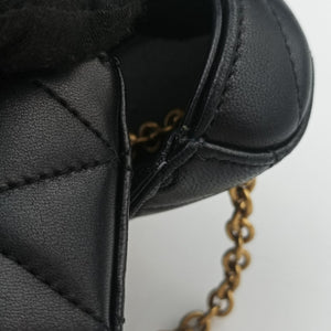 Pre-owned Yves Saint Laurent June Mini Black Leather 766793 shoulderbag | stylenewstar