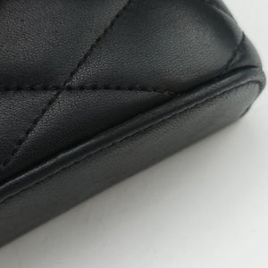 Pre-owned Yves Saint Laurent June Mini Black Leather 766793 shoulderbag | stylenewstar