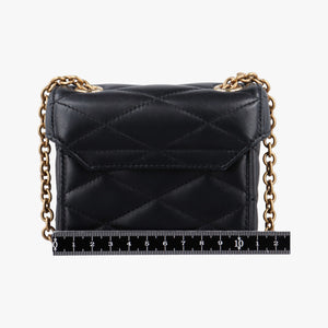 Pre-owned Yves Saint Laurent June Mini Black Leather 766793 shoulderbag | stylenewstar