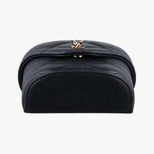 Pre-owned Yves Saint Laurent June Mini Black Leather 766793 shoulderbag | stylenewstar