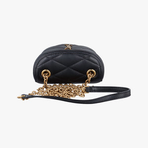 Pre-owned Yves Saint Laurent June Mini Black Leather 766793 shoulderbag | stylenewstar