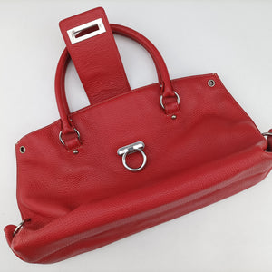 Vintage Ferragamo Sofia Red Leather handbag | stylenewstar