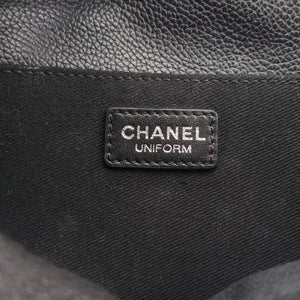 Pre-owned Chanel Matelasse 2.55 Black Caviar skin U48753 bum bag/waist bag | stylenewstar