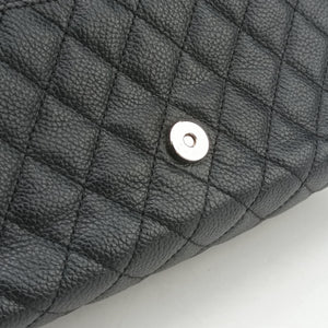 Pre-owned Chanel Matelasse 2.55 Black Caviar skin U48753 bum bag/waist bag | stylenewstar
