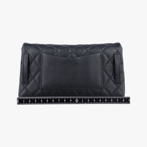 Pre-owned Chanel Matelasse 2.55 Black Caviar skin U48753 bum bag/waist bag | stylenewstar