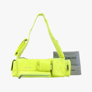 Pre-owned Balenciaga Superbusy XS Sling Bag Yellow leather 568008 shoulderbag | stylenewstar